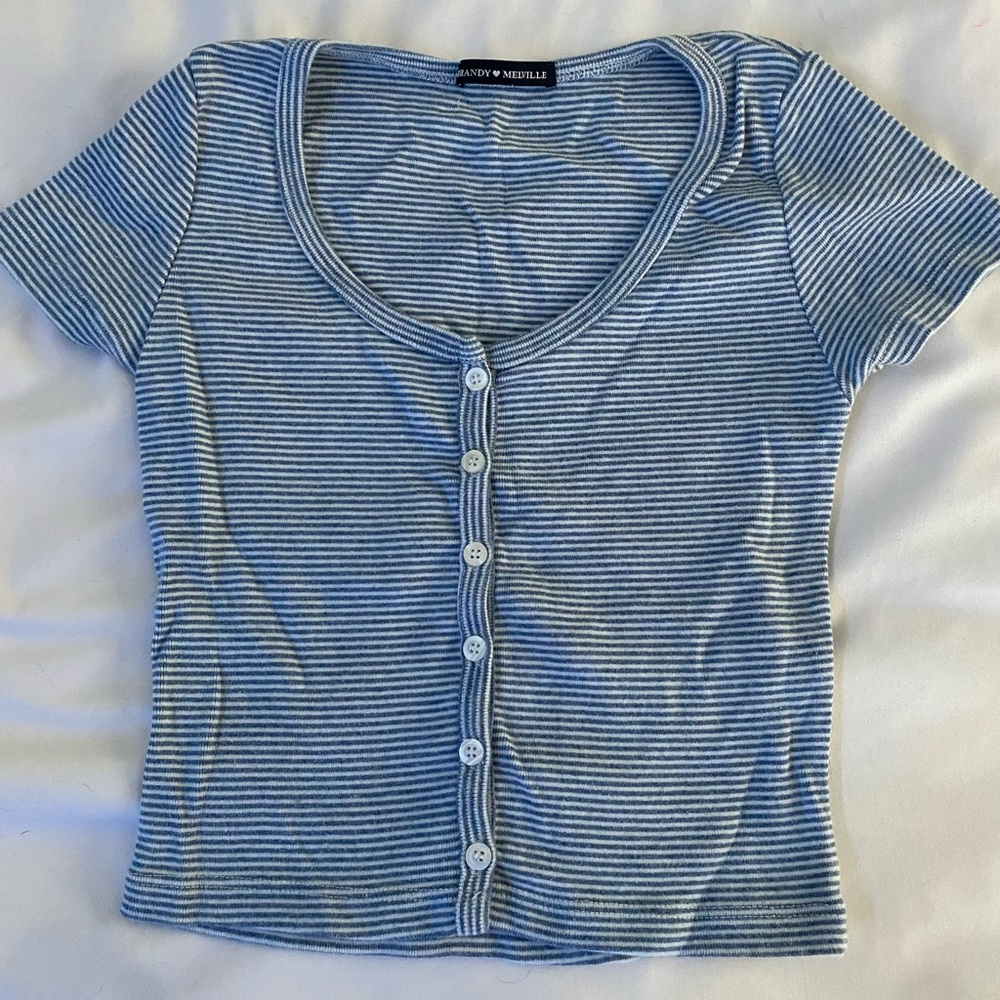 Brandy striped crop top